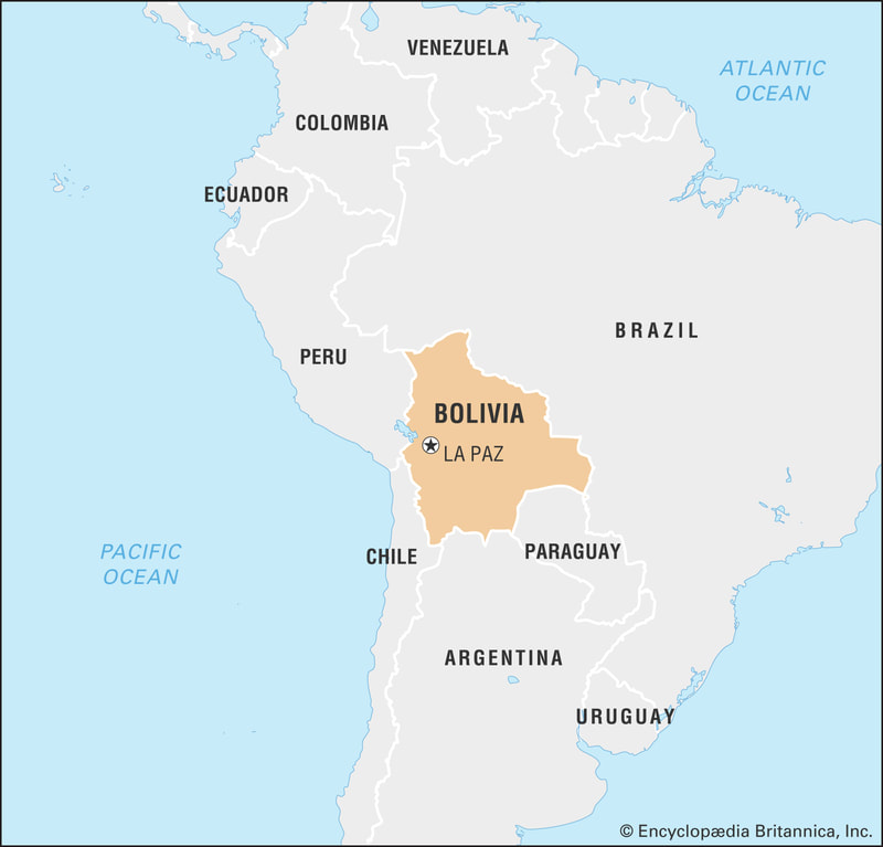 World Data Locator Map Bolivia 